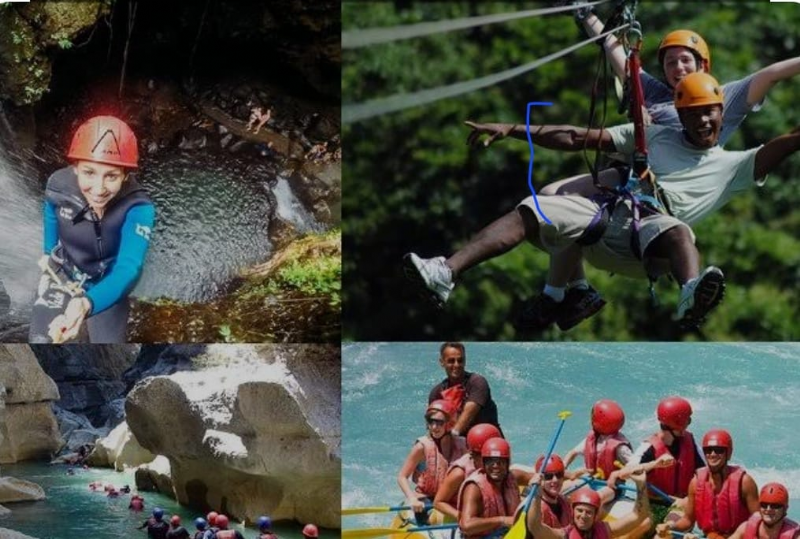 Tazy Canyon+Rafting+Zipline kombo paketi (5'i 1 arada)